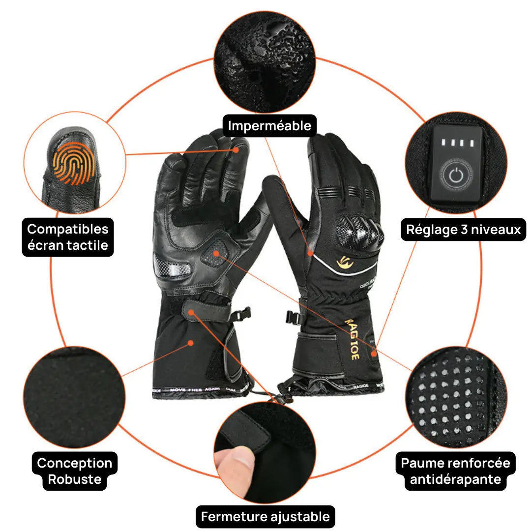 Heatcore Titan 3 - Gants chauffants moto