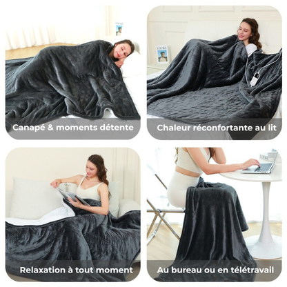 Couverture chauffante - Gris