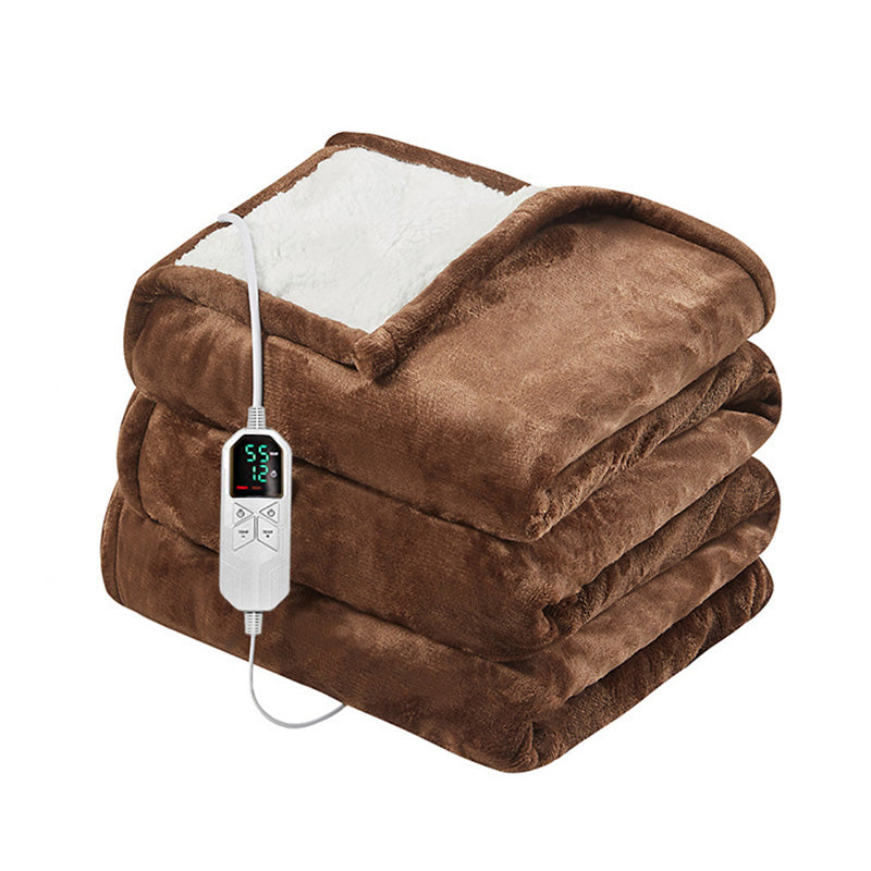 Plaid chauffant premium – Flanelle ultra-douce - Gris clair