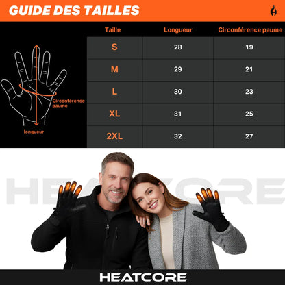 Heatcore™ Snow M1 – Gants Chauffants Grand Froid