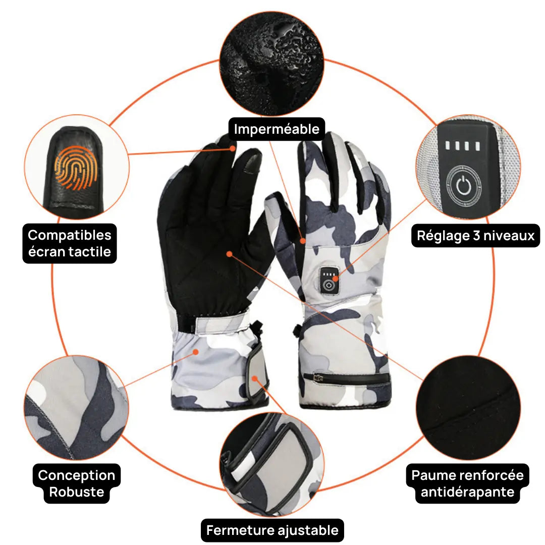 Heatcore™ Arctic Camo X5 – Gants Chauffants Camouflage
