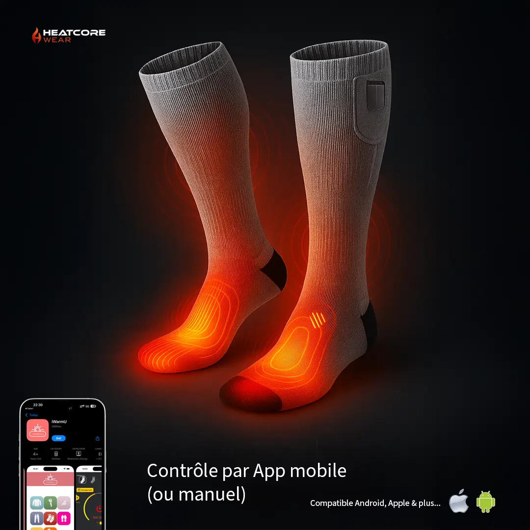 Heatcore™ Sock'R34 - Chaussettes chauffantes Unisexe
