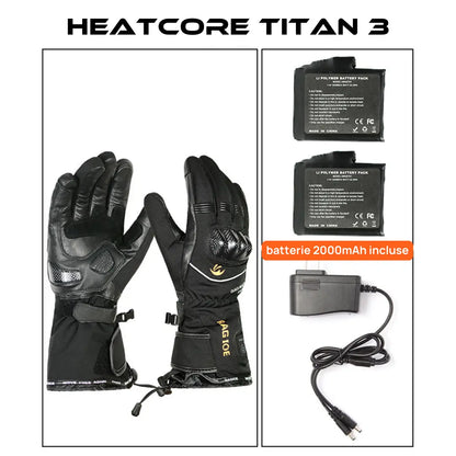 Heatcore Titan 3 - Gants chauffants moto